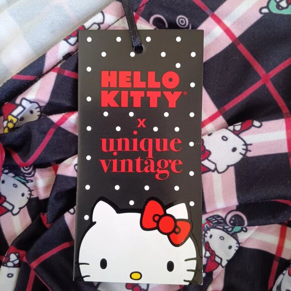 Unique Vintage x Hello Kitty Dress Christmas Size MEDIUM 6/8 New NWT - Picture 11 of 13
